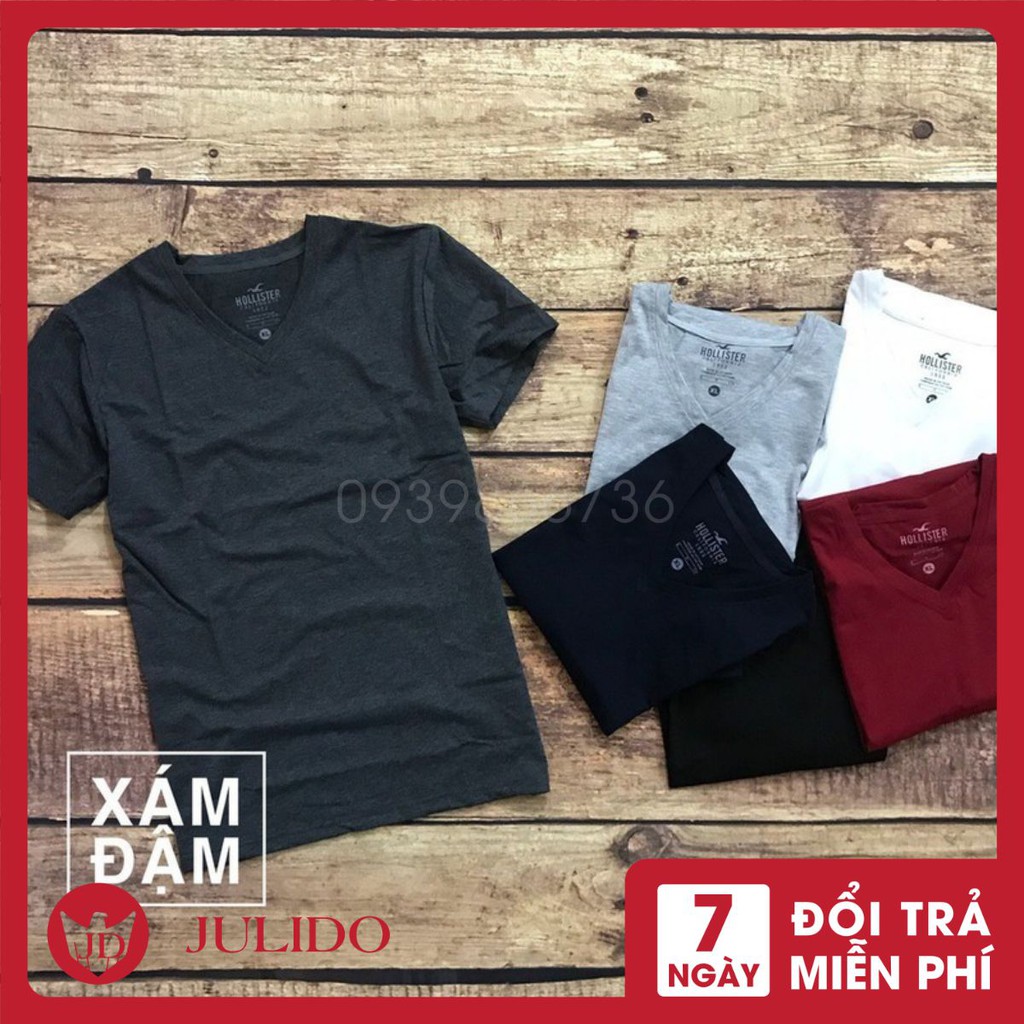 Áo Thun Nam  Cổ Tim  Big  Size - Áo thun nam cổ tim BIG SIZE VNXK