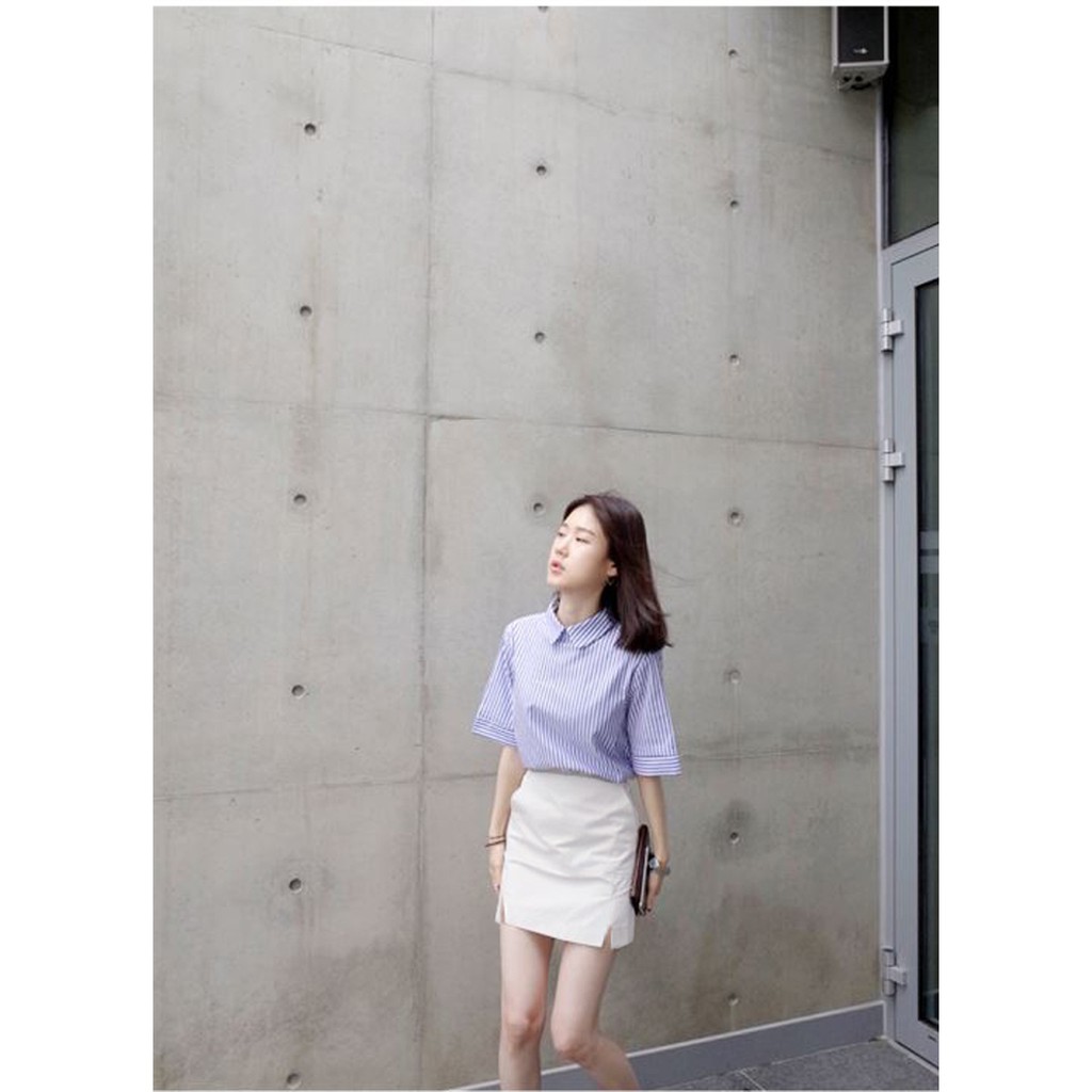 Chân váy ulzzang xẻ 2 bên có màu trắng chân váy xẻ bigsize có size đại