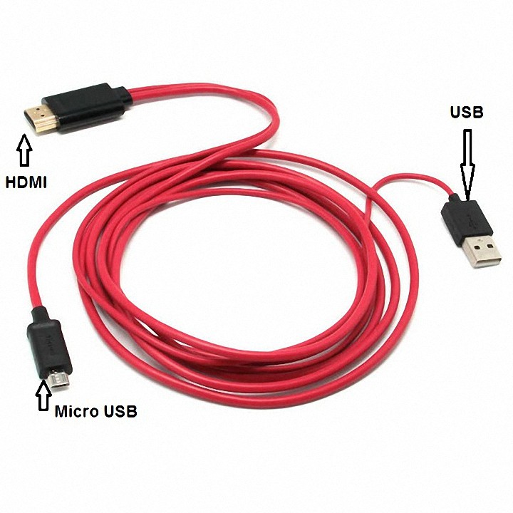 [Xả Kho] Cáp HDMI Kết Nối Điện Thoại Với Tivi FullHD