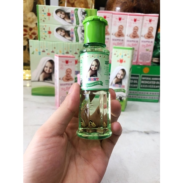 DẦU GIÓ KHUYNH DIỆP CHO BÉ EUCALYPTUS OIL PLUS  HÃNG EAGLE BRAND SINGAPORE