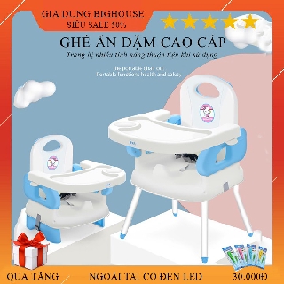 Ghế Ăn Dặm Cho Bé Loại 1 Có Dây An Toàn Và Có Thể Gấp Gọn - Kèm chân sắt