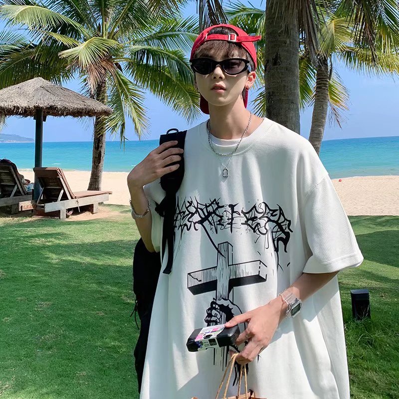 Áo Thun Nam Tay Ngắn In Chữ Thời Trang