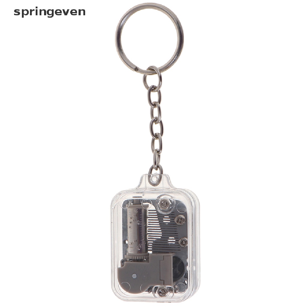 1 Hộp Nhạc Bằng Kim Loại Có Móc Khóa DIY