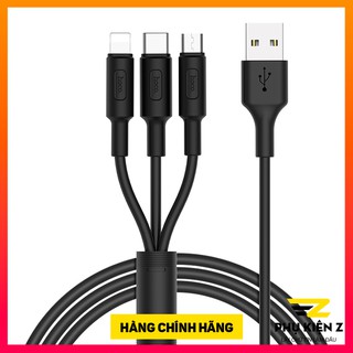 Cáp sạc 3 đầu Soarer HOCO X25 (Micro-Type-C -Lightning)