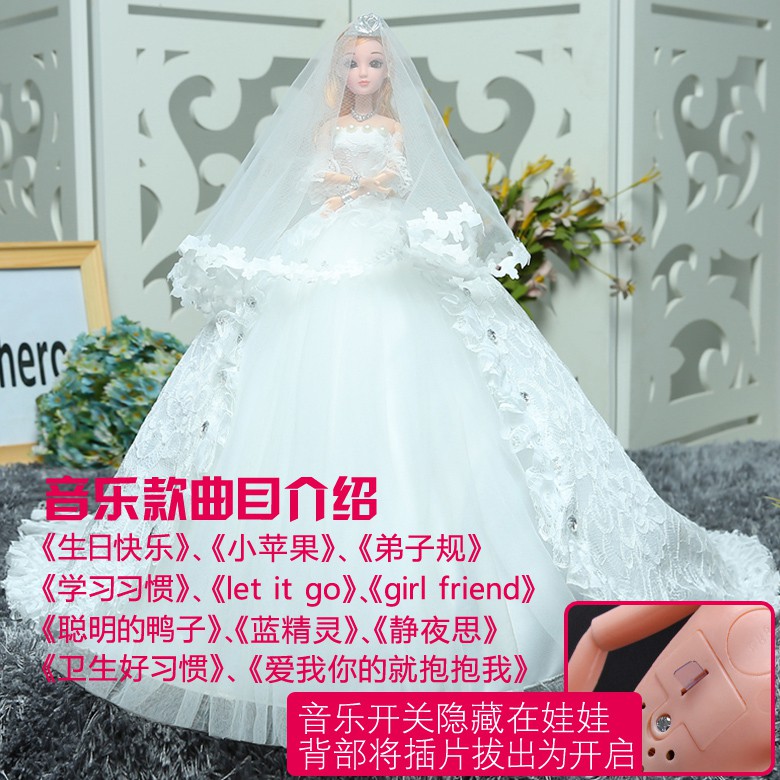 Búp bê Lilian Barbie mặc váy cưới lớn xinh xắn đáng yêu