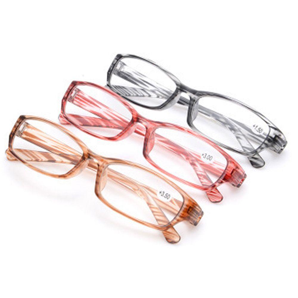 QQMALL Kính Đọc Sách Unisex Chăm Sóc Tầm Nhìn Bằng Gỗ Siêu Nhẹ Hình Chữ Nhật