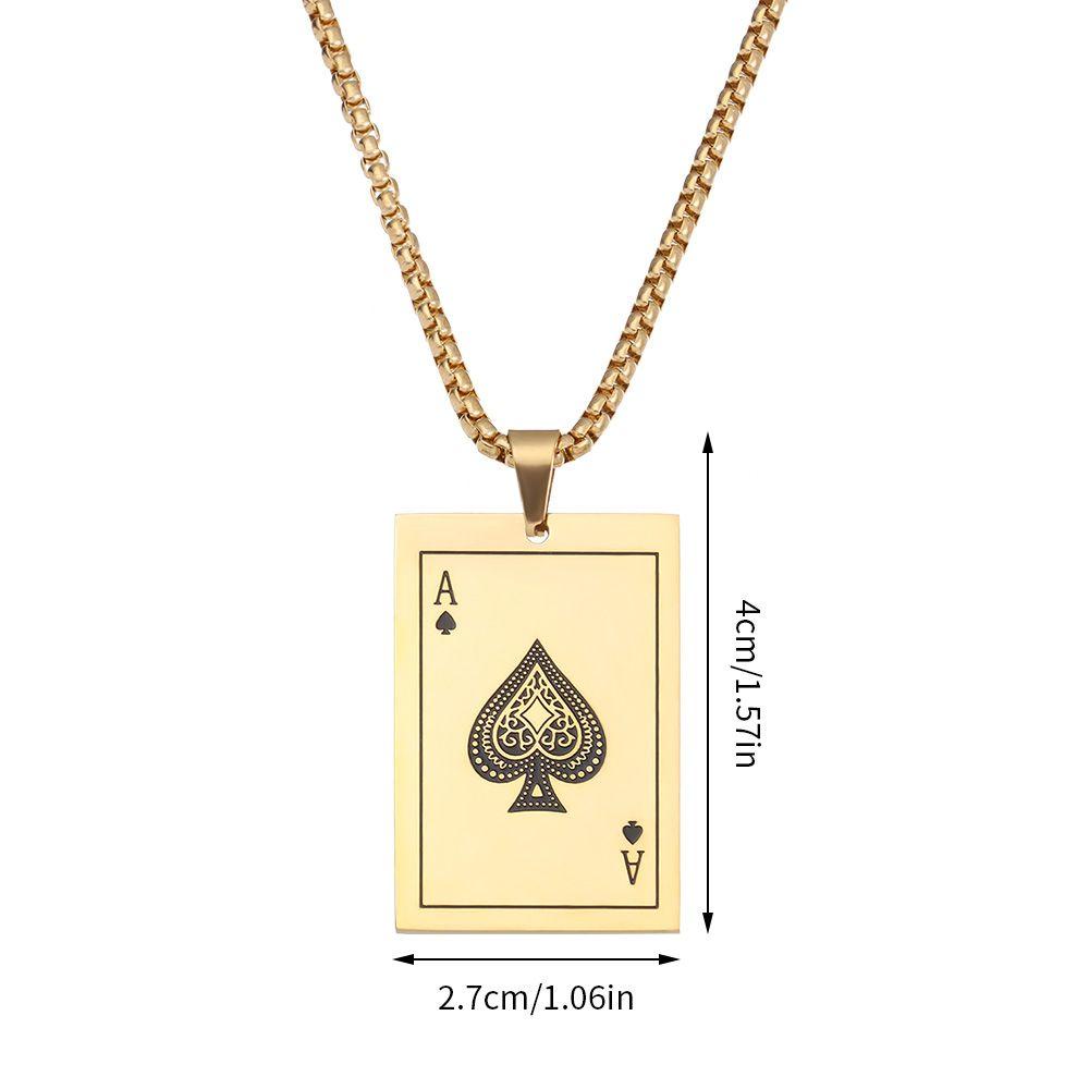 Vòng cổ Mặt Thẻ Bài Poker Màu Đỏ Thời Trang Cho Nữ