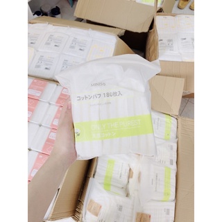 bông tẩy trang miniso 180m