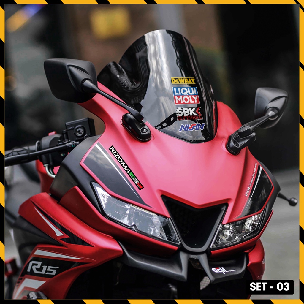 Sticker Hình Logo Liqui Moly, Rizoma, SBK, Nissin, DeWALT, AustinRacing  | LG03 | Tem Dán Xe Máy, Xe Điện, Mũ Bảo Hiểm