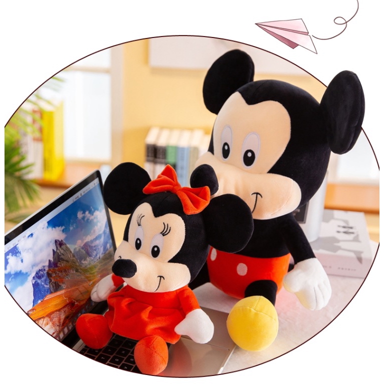 Thú Nhồi Bông Hình Chuột Mickey Hoạt Hình 40CM