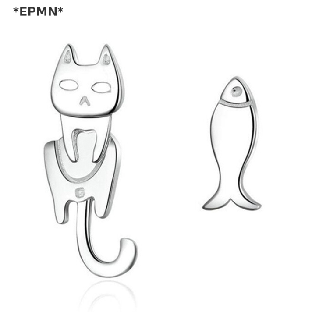 Khuyên Tai Hình Cá Chép HWETR Không Đối Xứng Đơn Giản Cá Tính Cho Nữ