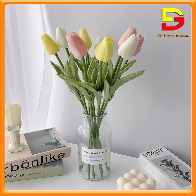 Bình Hoa Tulip Để Bàn Siêu Xinh Trang Trí Nhà Cửa, Làm Quà Tặng Độc Đáo Mã DG-46