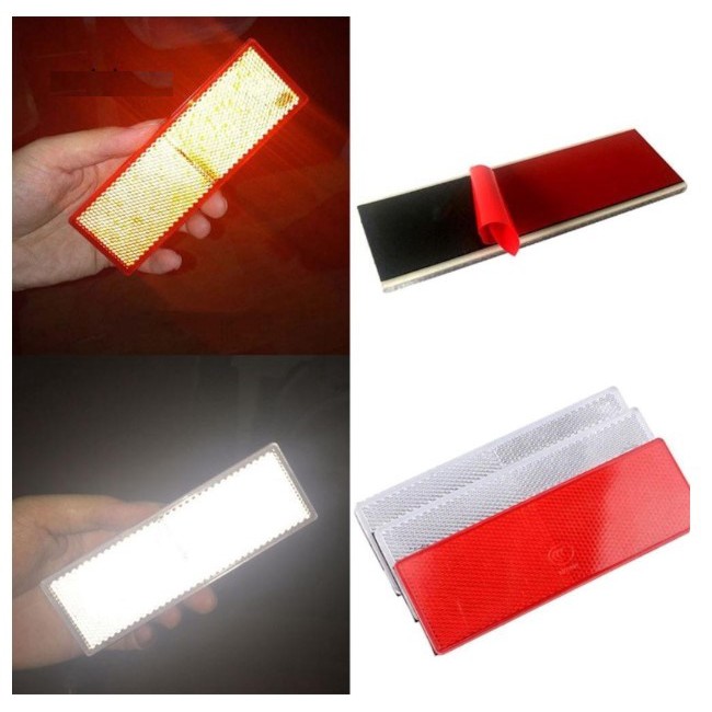 Bộ 2 bảng phản quang nhựa 5x15cm (chọn màu)
