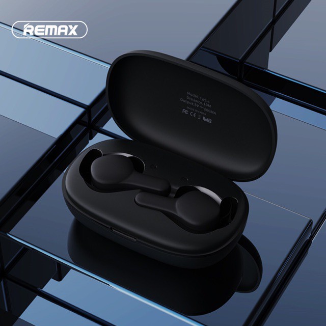 Tai nghe bluetooth cảm ứng Remax TWS-6 V5.0 kết nối từng tai riêng biệt Chính hãng