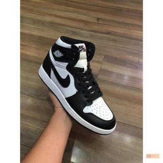 [ SAle] Giày thể thao sneaker Air Jordan Cổ Cao, JD1 panda đen trắng full box - Hot trend 2021