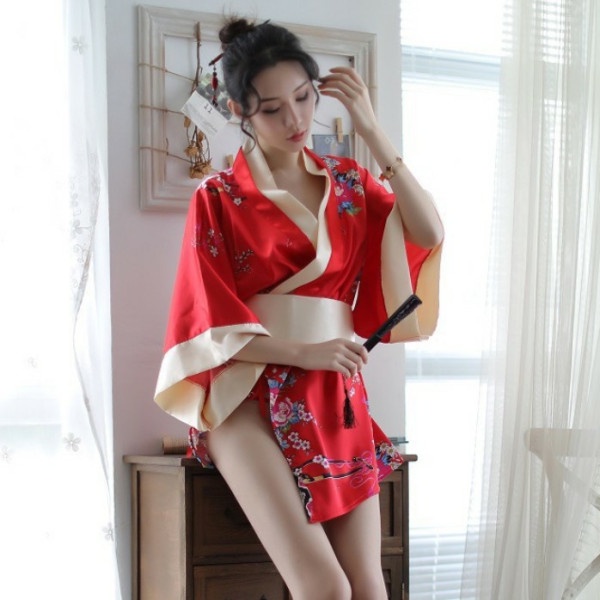 Sét Áo Choàng Ngủ Kimono Phong Cách Nhật Bản 5060 Quý Phái Tặng Kèm Quần Chíp | BigBuy360 - bigbuy360.vn