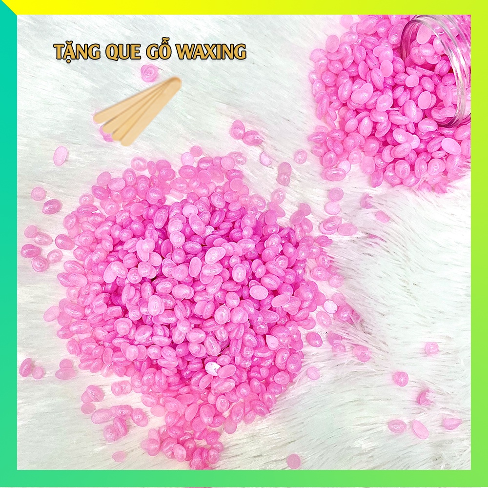 Wax bean tẩy lông Nhũ Hồng Glitter Tẩy sạch lông tận gốc, giúp da láng mịn - tẩy lông nách, wax lông bikini