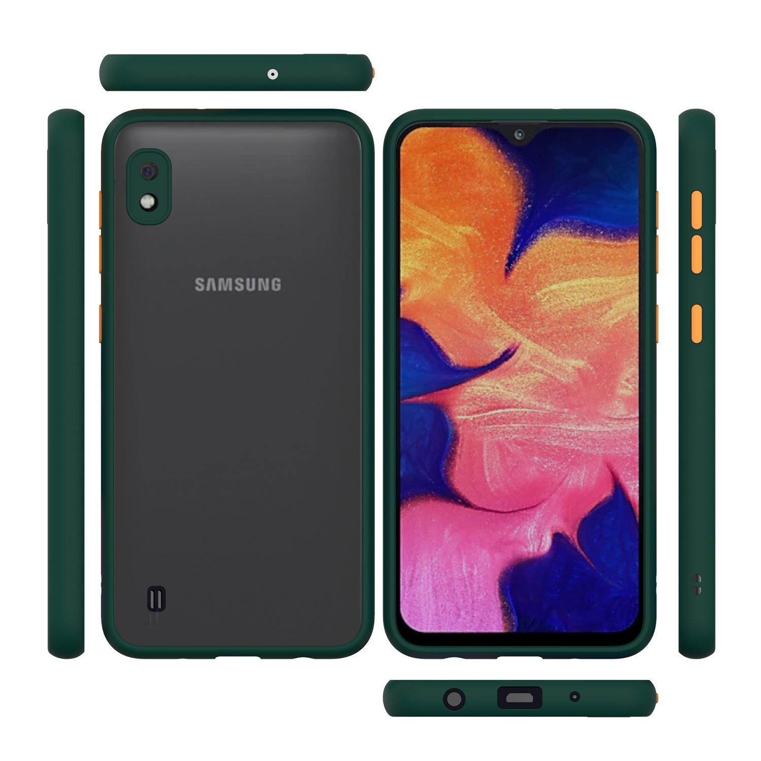 Ốp điện thoại mặt nhám chống sốc cho Samsung Galaxy A22 A50 A30 A20 A10 A70 A50s A10s A20s A30s A21s