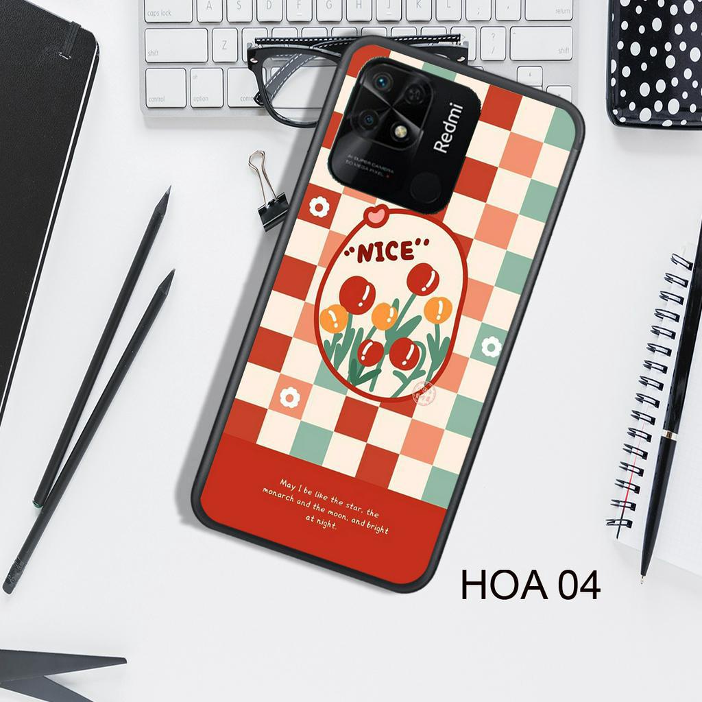 Ốp Lưng  XIAOMI REDMI 9A - REDMI 9C - REDMI 10A - REDMI 10C - REDMI 12C - POCO C40  , In Hình HOA, Màu Sắc Đẹp