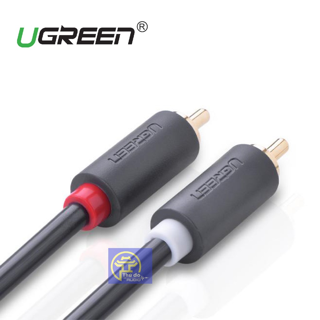 Cáp Audio 2 đầu AV/RCA bông sen hàng chính hãng UGREEN AV104 dài từ 1M-3M