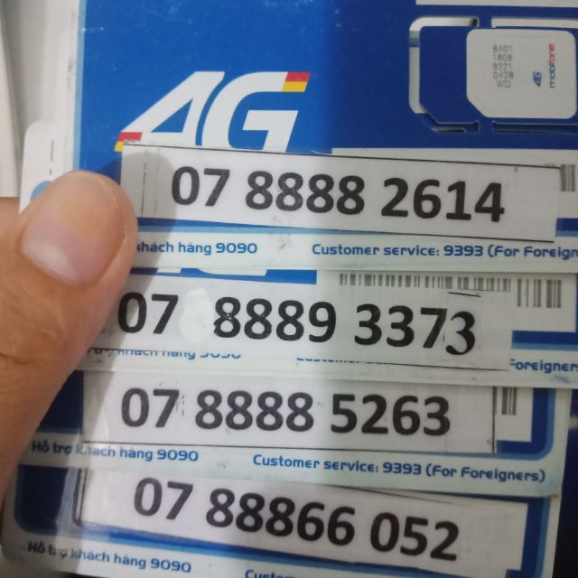 Sim mobifone 4g tứ 8 giữa