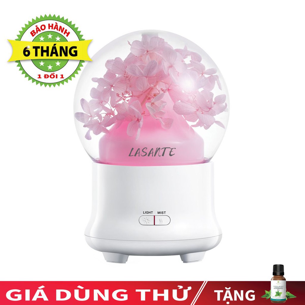 MÁY kHUẾCH TÁN TINH DẦU MẪU HOA CẨM TÚ CẦU HỒNG LS-007 dung tích 100ml BAO HÀNH 6 THÁNG