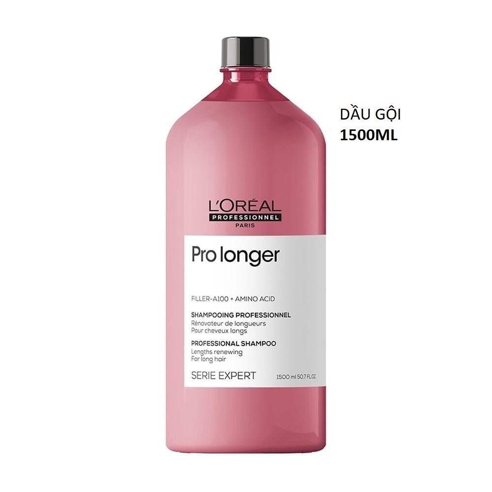 DẦU GỘI LOREAL SERIE EXPERT PRO LONGER - GIẢM GÃY RỤNG, DƯỠNG DÀI VÀ DÀY TÓC 1500ML