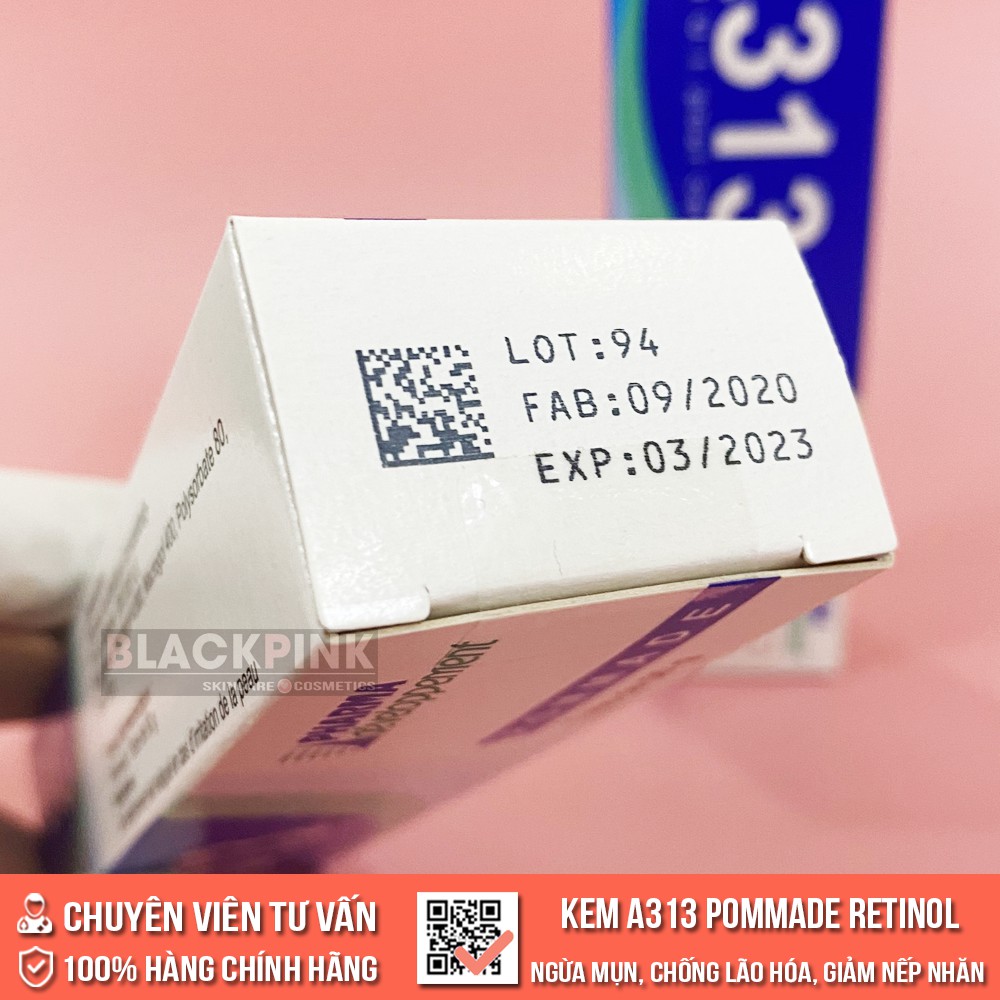 Kem A313 Retinol Pháp Pommade Cream 50g - Làm mờ thâm nám, trẻ hóa da, giảm mụn, các đốm nâu và sẹo do mụn | BigBuy360 - bigbuy360.vn