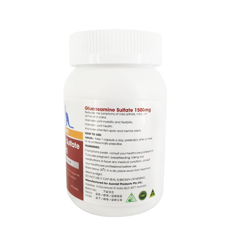 VIÊN UỐNG BỔ XƯƠNG KHỚP AUGOLDHEALTH GLUCOSAMINE SULFATE 1500MG - HỘP 100 VIÊN