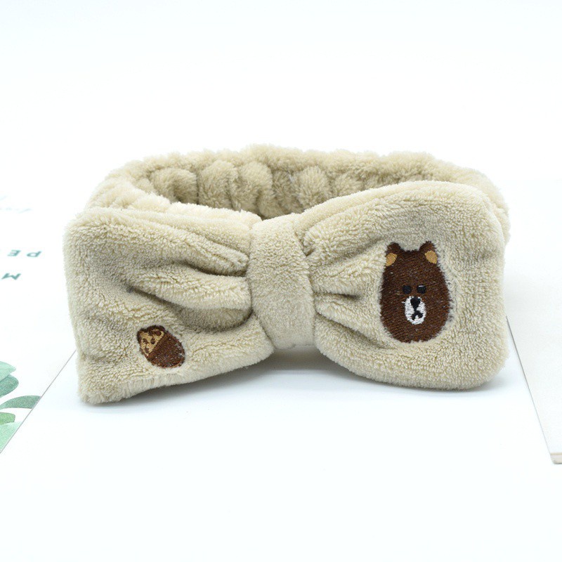 Hoạt Hình Băng Đô Cài Tóc Vải Lông Thêu Hình Bướm Xinh Xắn