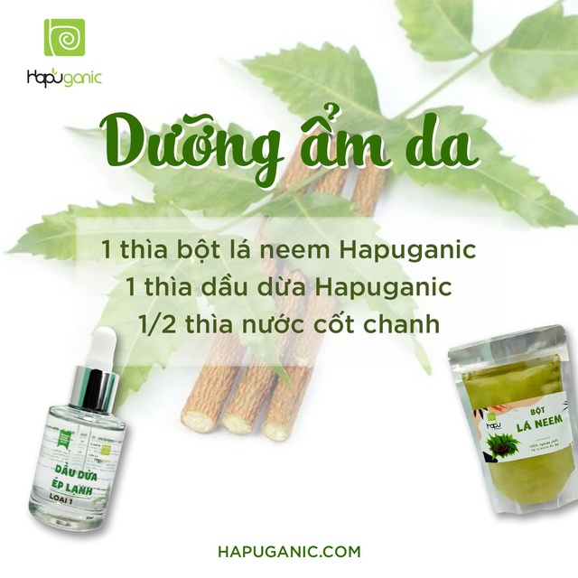 Bột Lá Neem nguyên chất HaPu Organic giảm mụn | BigBuy360 - bigbuy360.vn