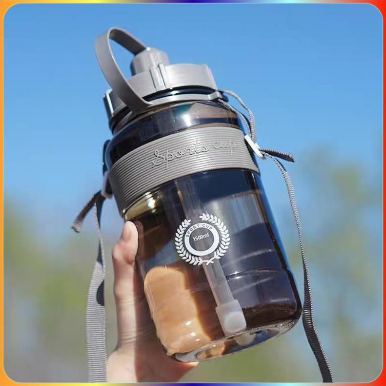 Bình Đựng Nước Sports Cup Phong Cách Thể Thao Có Ống Hút Và Dây Đeo Tiện Lợi | BigBuy360 - bigbuy360.vn