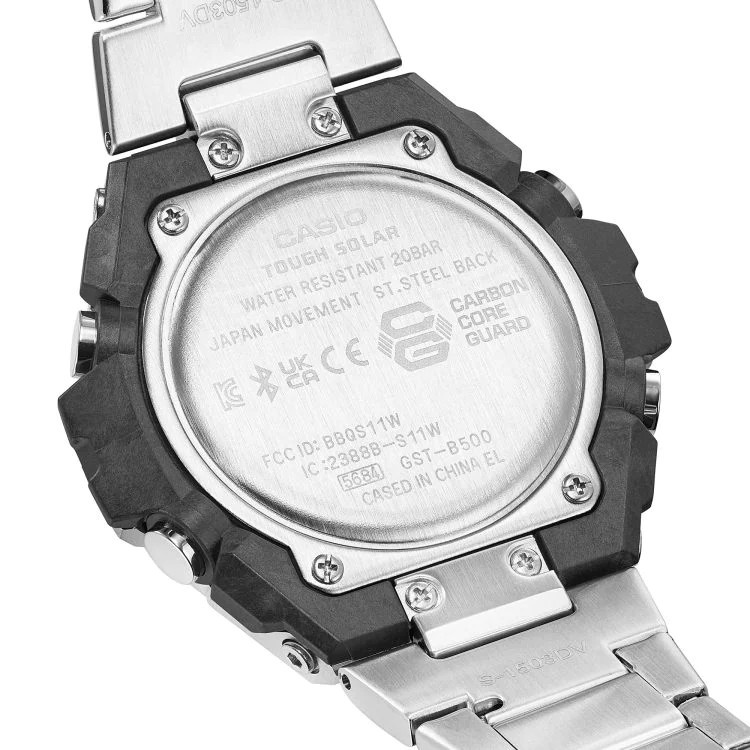 Đồng Hồ Casio Nam Dây Thép Không Ghỉ GSHOCK GST-B500D-1ADR Chính Hãng