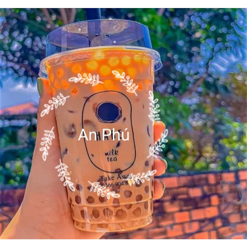 50 Bộ Ly Bằng Nắp Cầu Thấp Nắp vuông nắp cầu cao 360ml 600ml 500ml 700ml