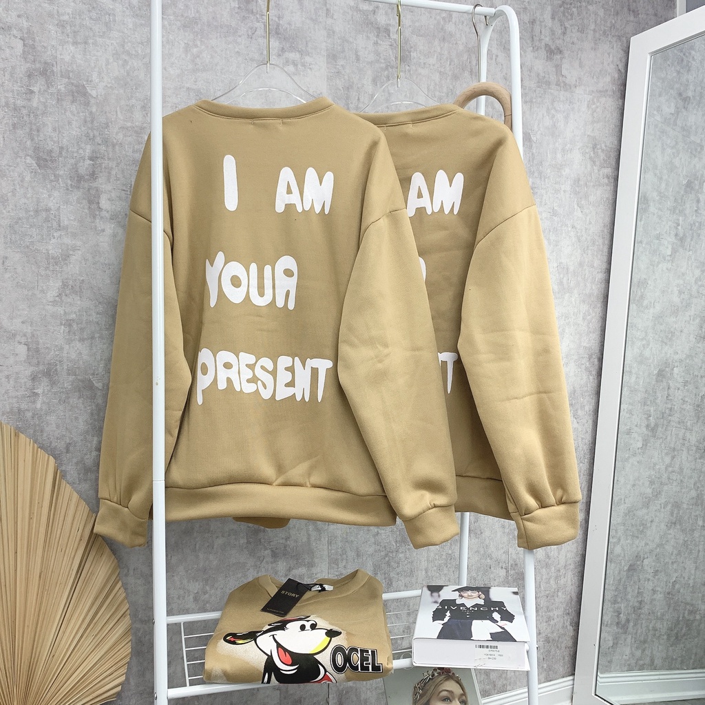 Áo Hoodie áo nỉ nữ unisex tay dài có nón form rộng Free Size 45-62 Kg in hình chuột Micky dễ thương ATD004 | WebRaoVat - webraovat.net.vn