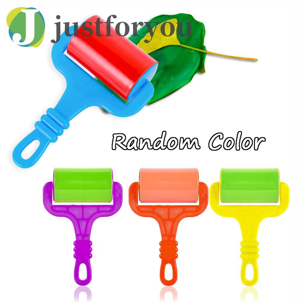 Cây lăn tranh đính đá bằng nhựa màu sắc ngẫu nhiên tiện dụng