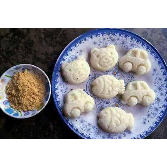 Khuân cơm bộ 6 khuôn tạo hình cơm trứng làm bánh cho bé ăn dặm nhiều màu MiibooShi SD987