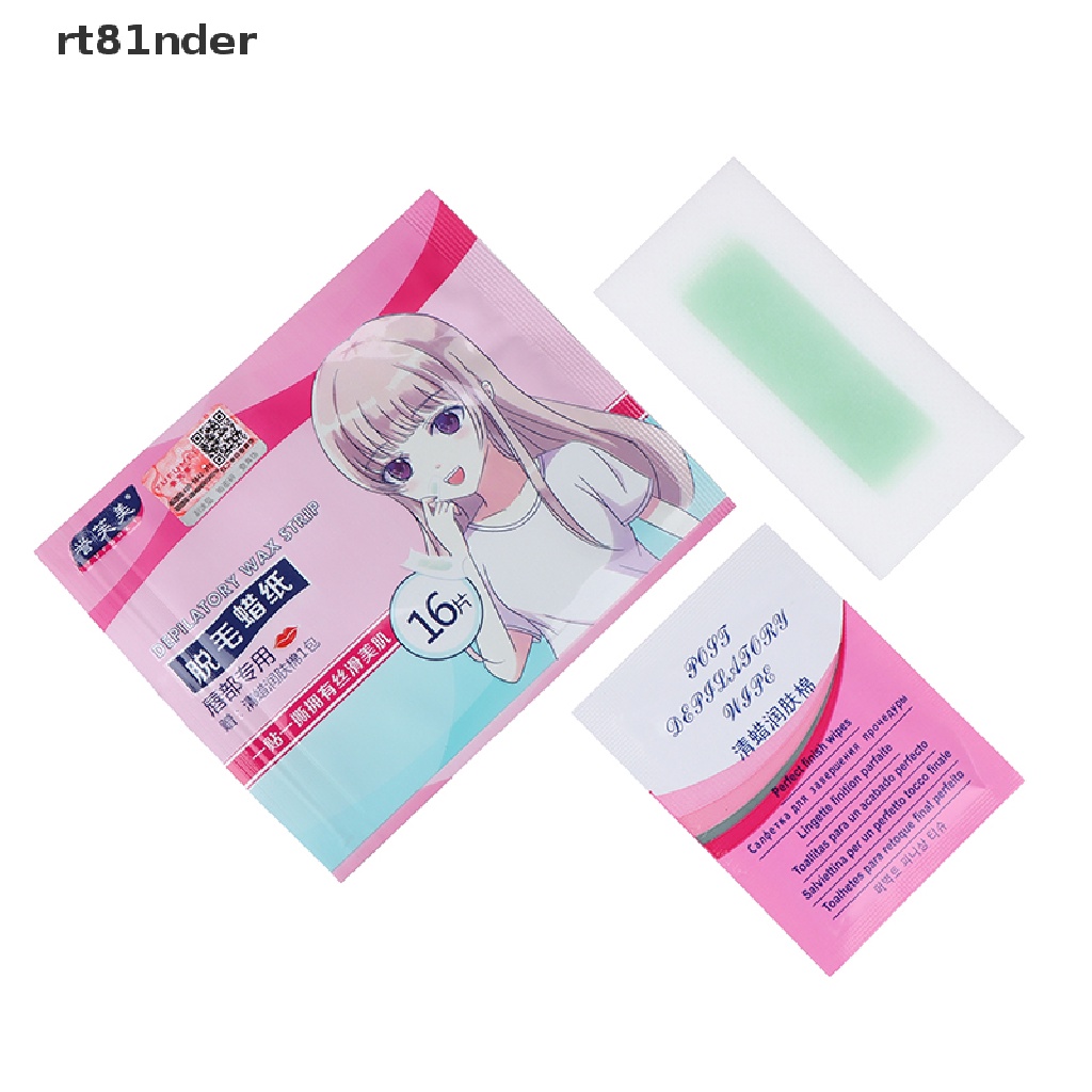 [Hàng mới về] 16 Dải sáp tẩy lông mặt / môi / toàn thân tiện lợi