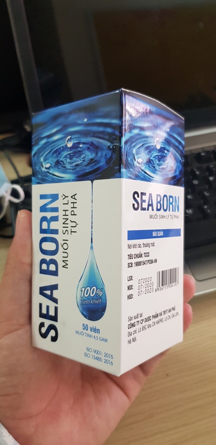 SEABORN Muối Sinh Lý muối biển tự pha 100% Tinh Khiết