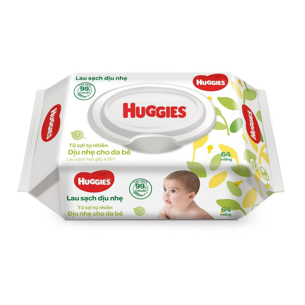 Giấy ướt Huggies Nature Made 64 tờ