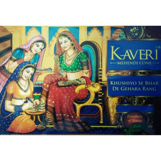 Mực henna Kaveri dạng cây 25g - 100% PURE Henna, không PPD, không chất bảo quản, an toàn cho da