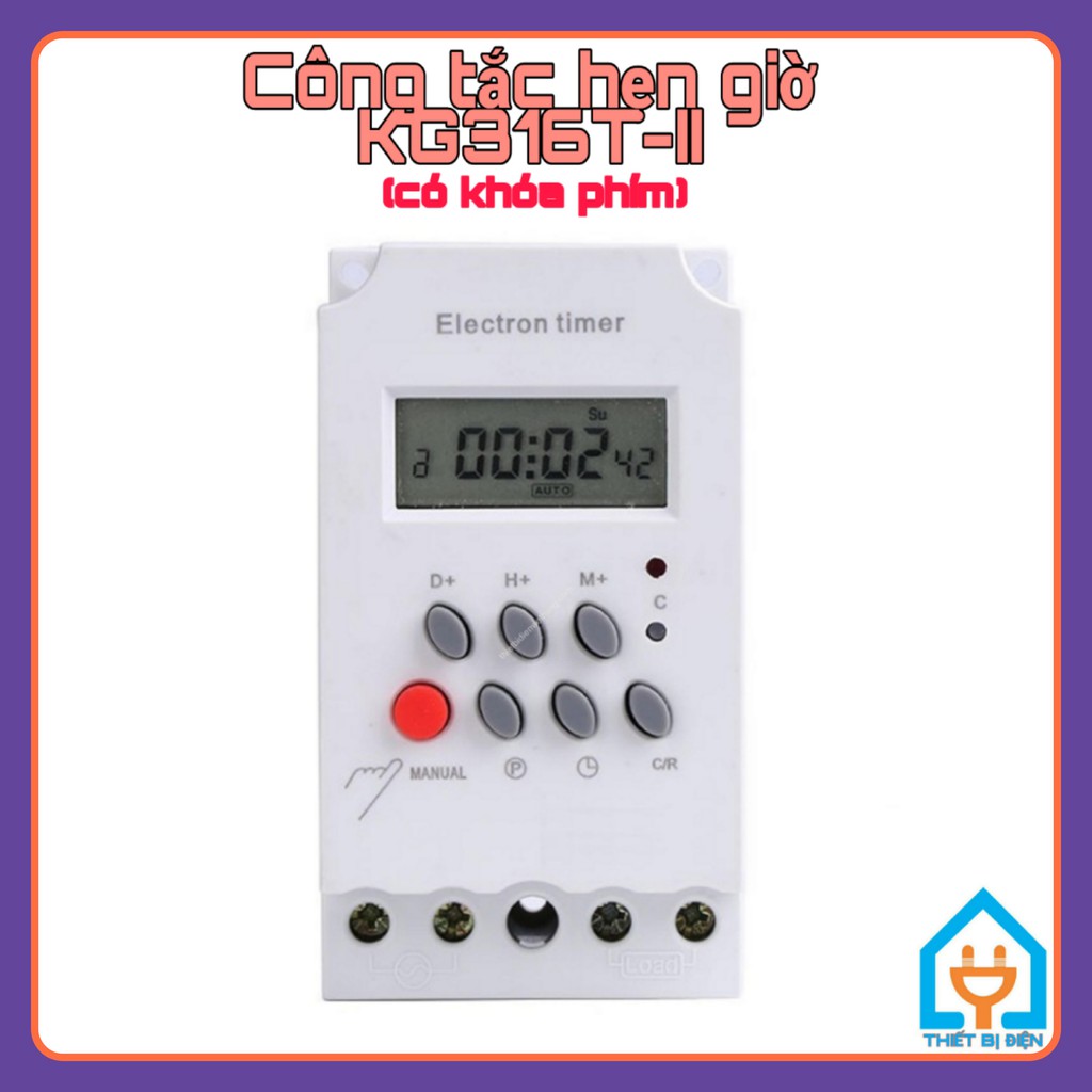 KG316, KG316T-II (25A/220V), CÔNG TẮC HẸN GIỜ THÔNG MINH