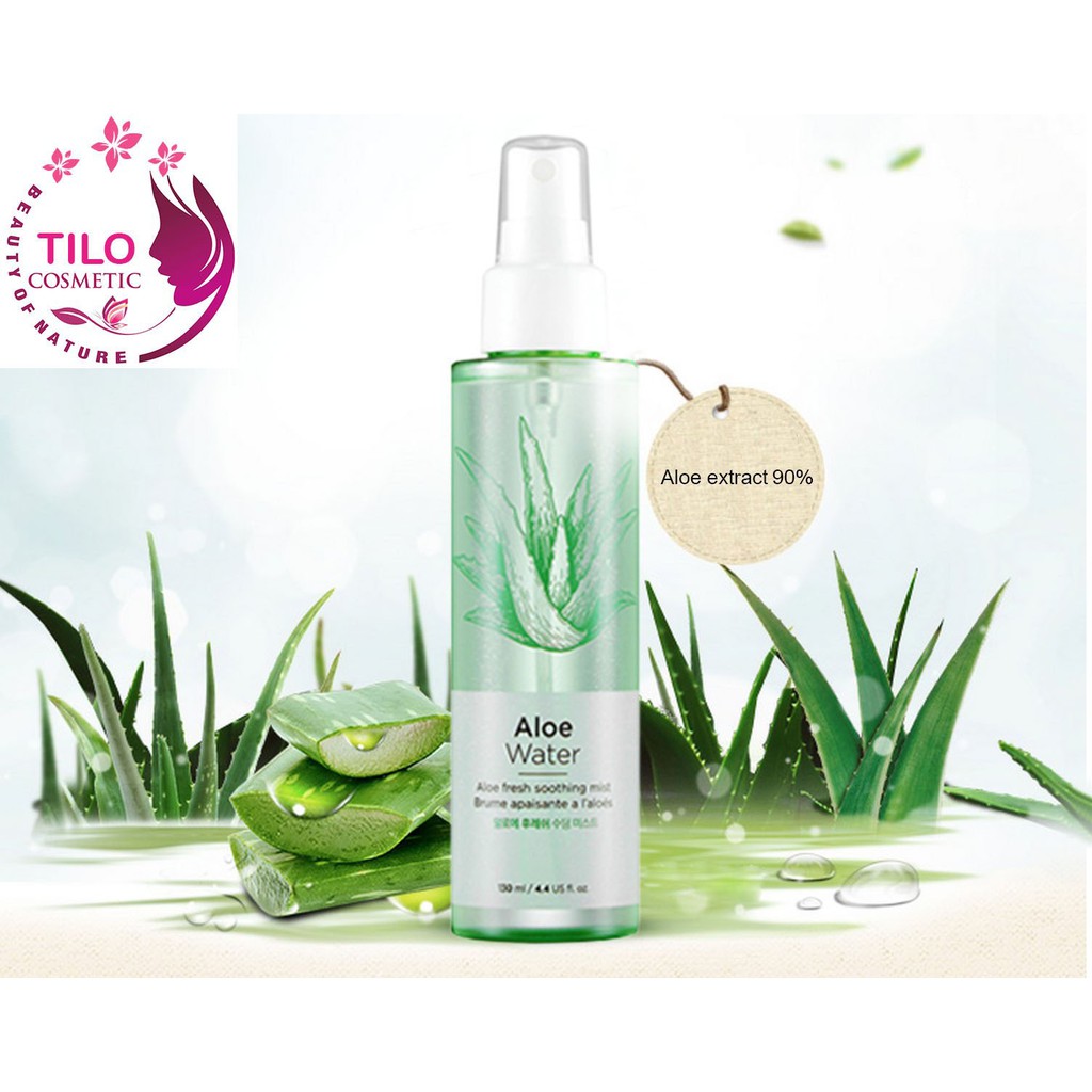 Xịt Khoáng Nha Đam The Face Shop Aloe Water Aloe Fresh Soothing Mist 130ml