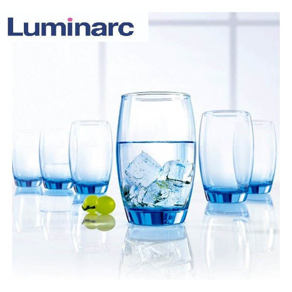 Bộ 6 ly cao thủy tinh Luminarc Salto Ice Blue 350ml - J1585