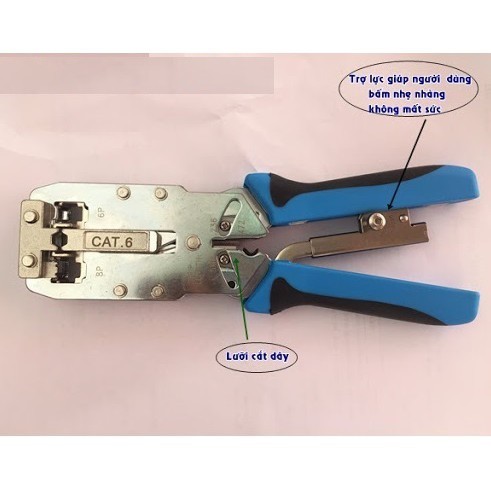 Kìm bấm mạng chuyên dụng RJ45/RJ11 Cat6 3 mảnh AMP/Commscope