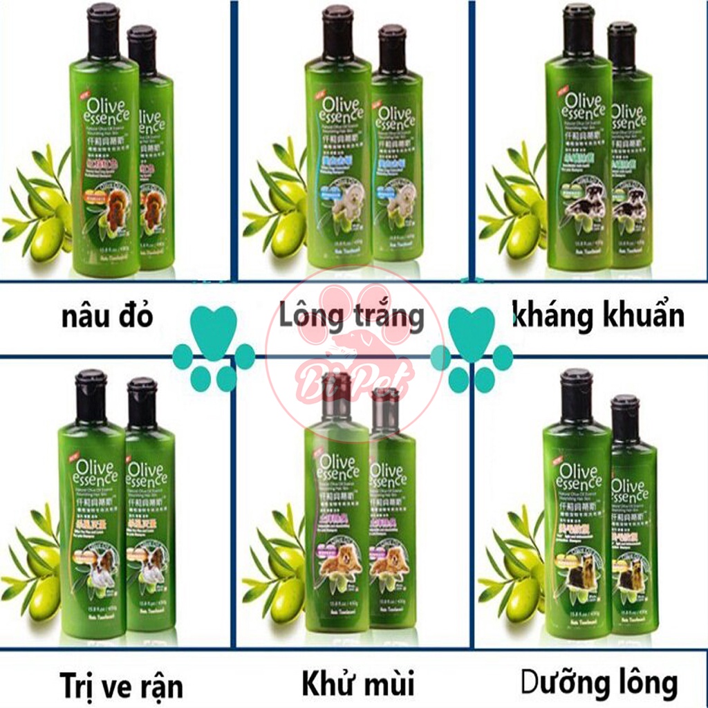 Sữa Tắm Cho Chó - Sữa Tắm Olive Essence  ( 450gr )