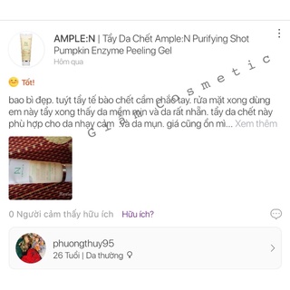 Tẩy da chết bí đỏ AmpleN [ date xa]