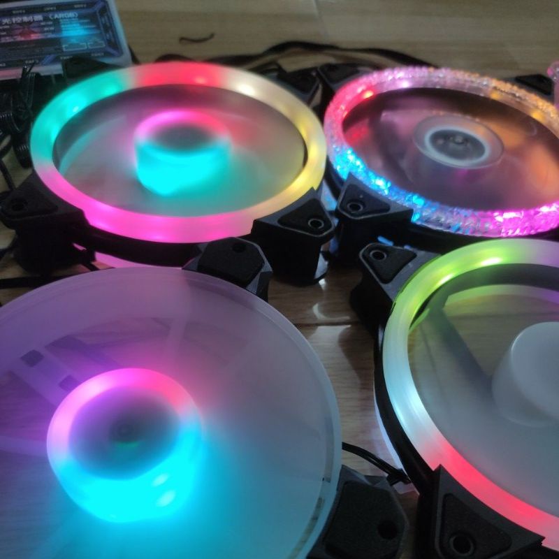 Quạt tản nhiệt máy tính, Fan Led RGB đồng bộ màu Hub Quạt có điều khiển