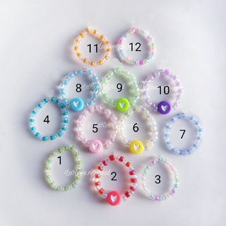 Nhẫn hạt cườm pastel Beaded rings
