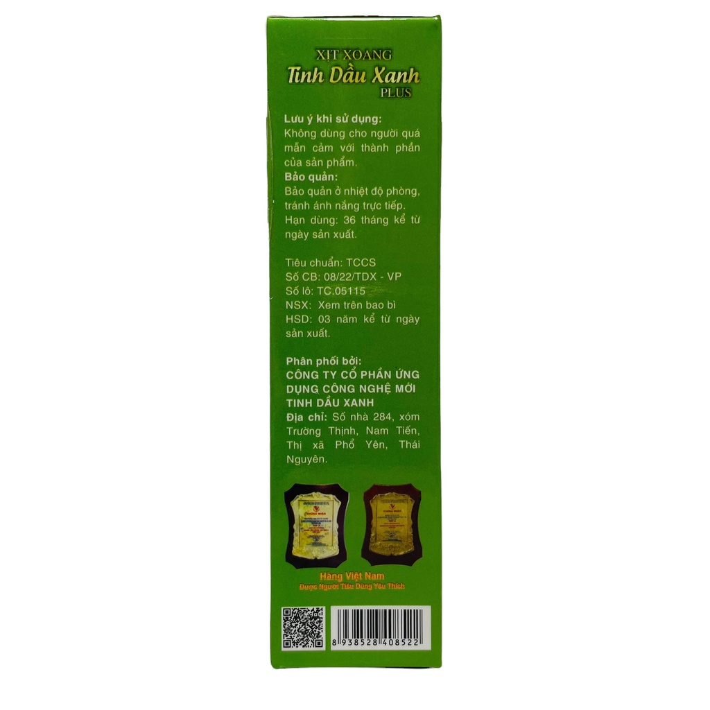 Chai Xịt Xoang Chiết Xuất Thiên Nhiên Dùng Cho Người Bị Xoang Lâu Năm, Thải Dịch Viêm, Mũi Thông Thoáng, Hồi Phục Nhanh
